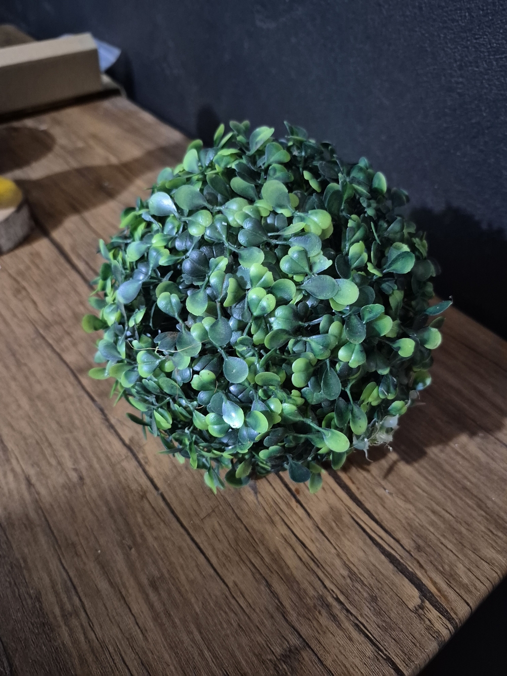 Artificial Boxwood Topiary Ball - Green Home Accent